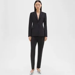 Theory Sculpted Blazer In Stretch Cotton-Blend-Women Suits|Blazers + Jackets