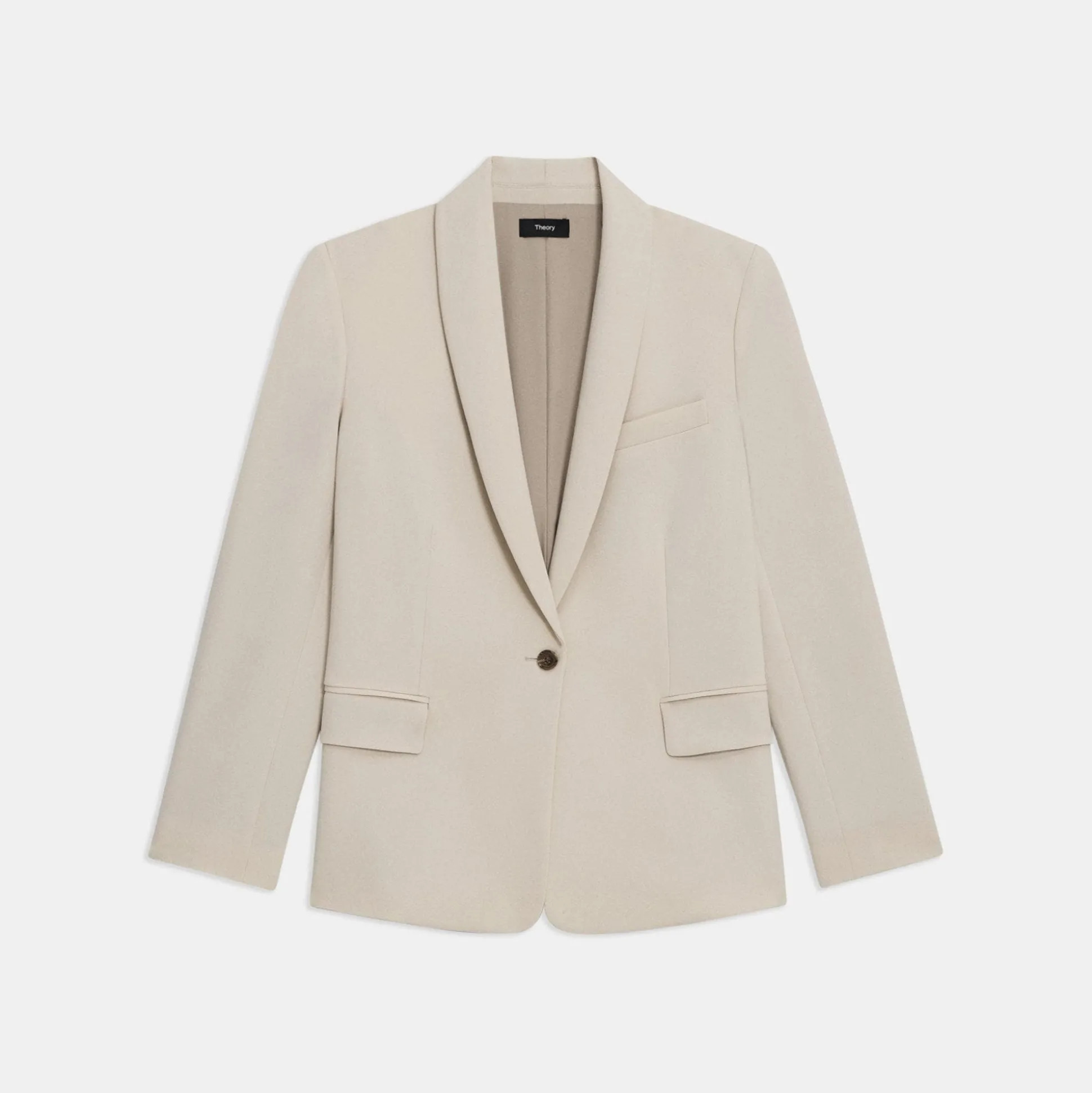 Theory Shawl Collar Blazer In Admiral Crepe-Women Suits|Blazers + Jackets