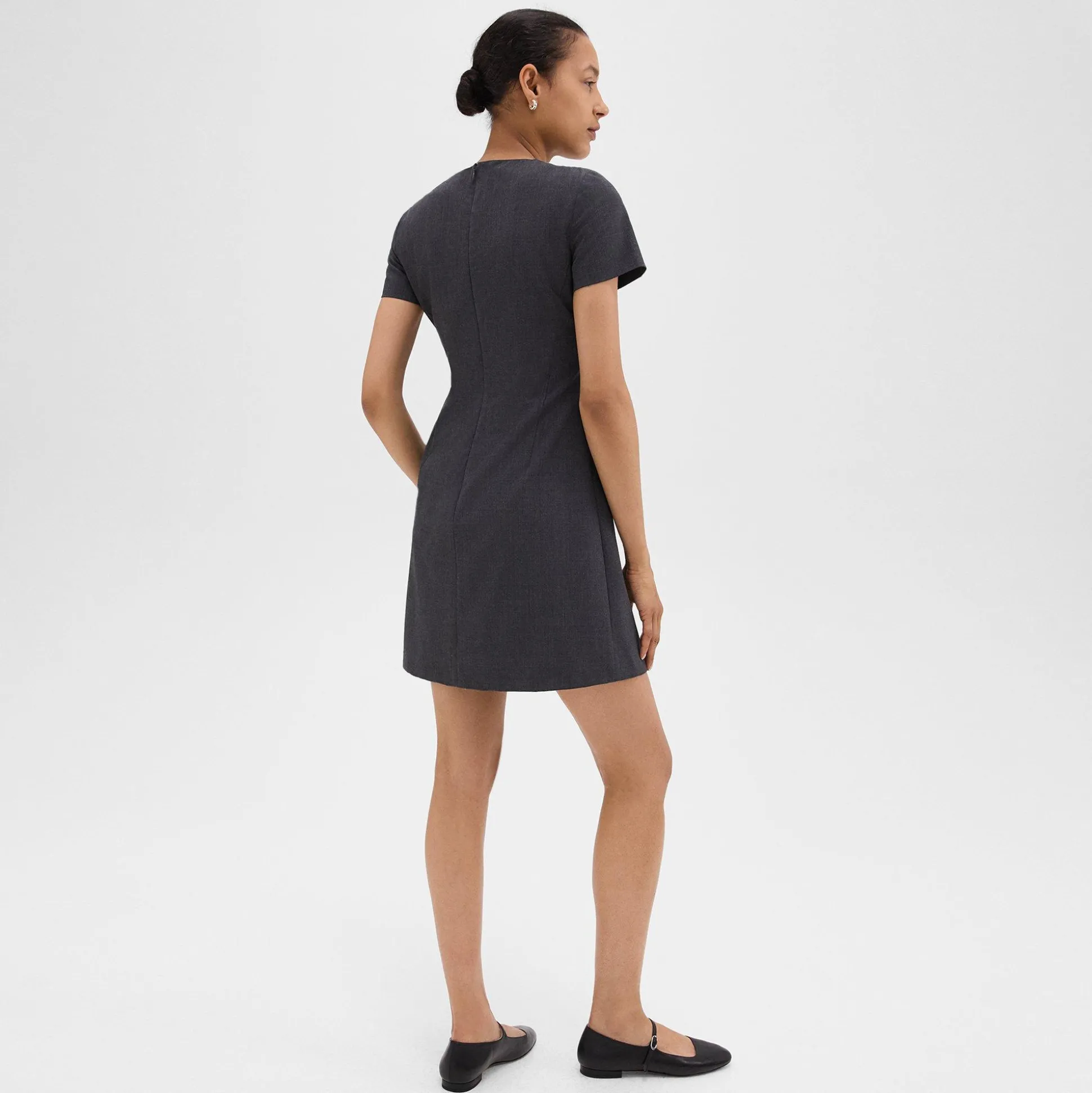 Theory Sheath Dress In Good Wool-Women Suits|Dresses