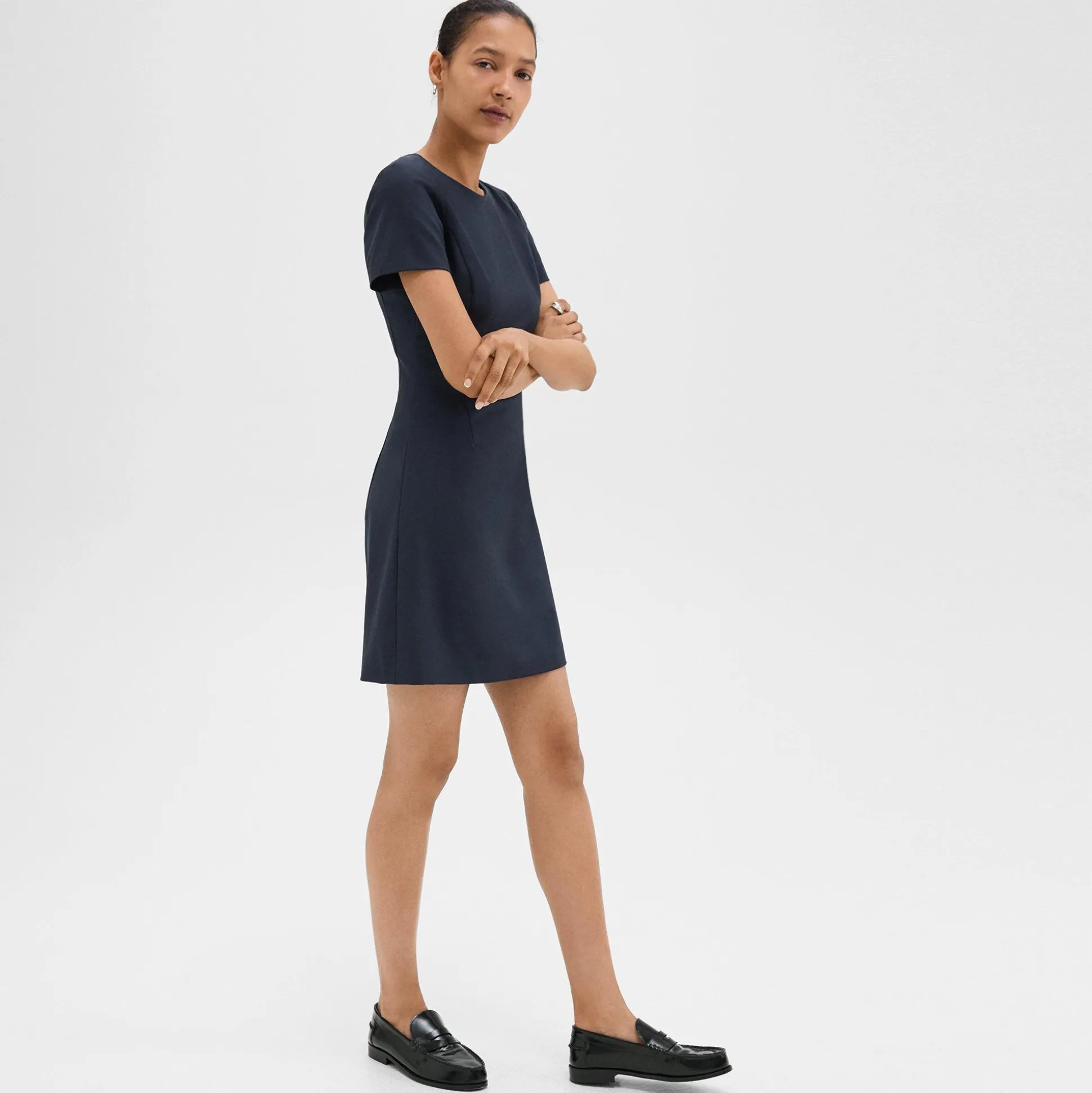 Theory Sheath Dress In Good Wool-Women Suits|Dresses
