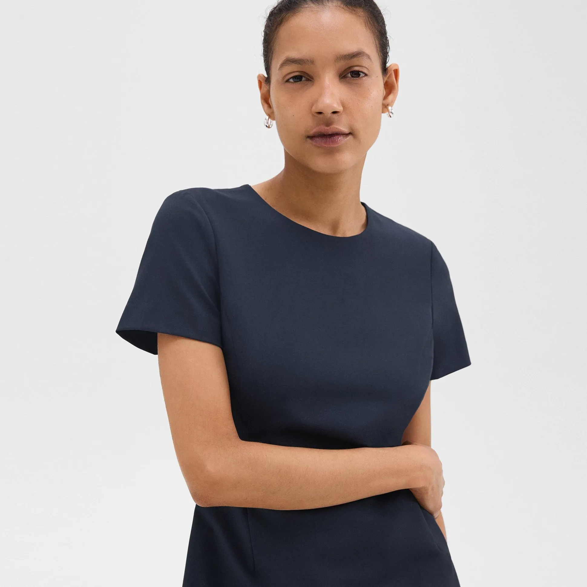Theory Sheath Dress In Good Wool-Women Suits|Dresses