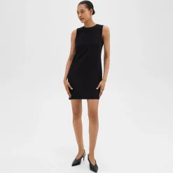 Theory Shift Dress In Admiral Crepe-Women Dresses|Suits
