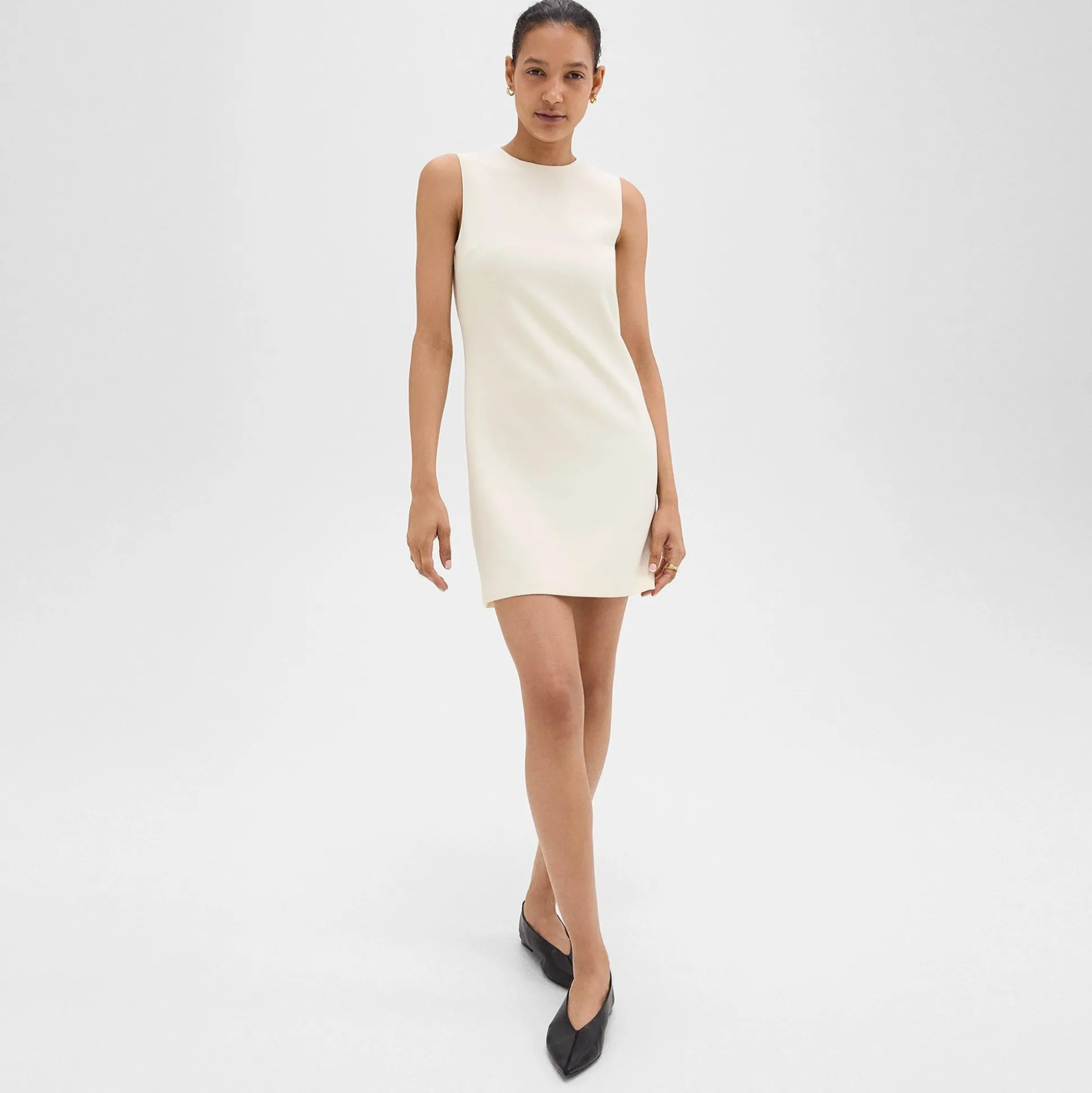 Theory Shift Dress In Admiral Crepe-Women Suits|Dresses