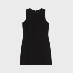 Theory Shift Dress In Double-Face Wool-Cashmere-Women Dresses