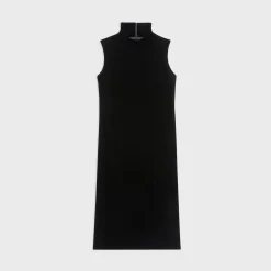 Theory Shift Dress In Stretch Velvet-Women Dresses