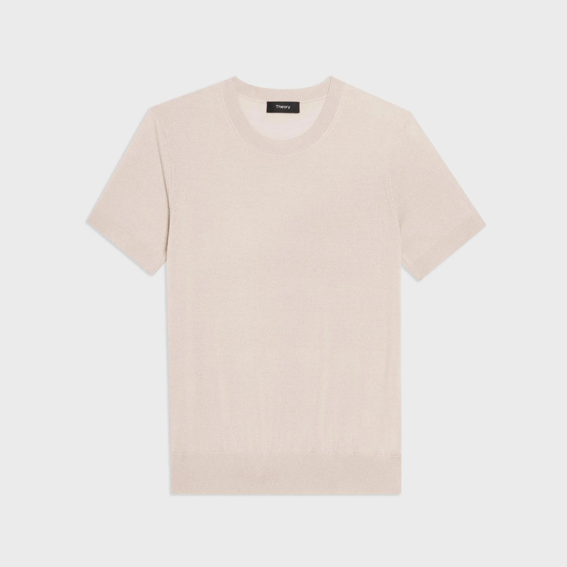 Theory Short-Sleeve Sweater In Regal Wool-Women Sweaters + Cardigans