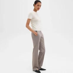 Theory Short-Sleeve Sweater In Regal Wool-Women Tops|T-Shirts