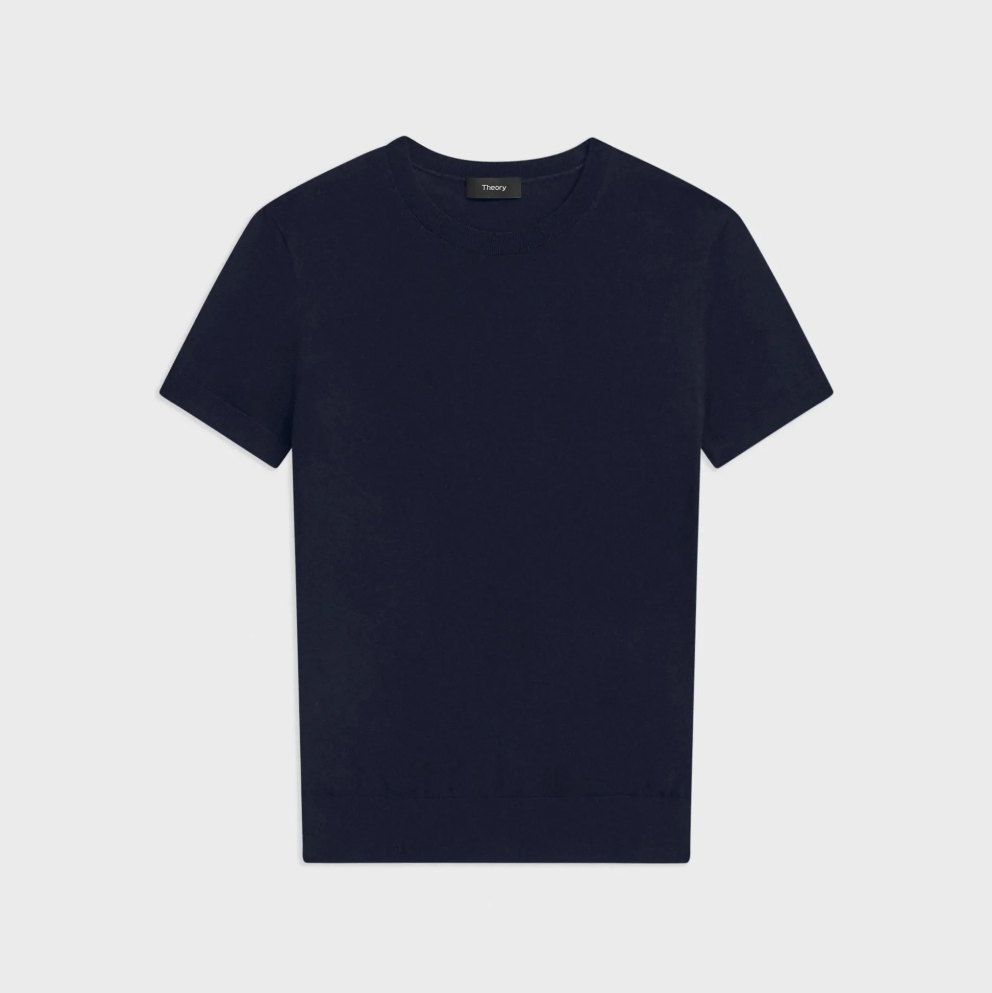 Theory Short-Sleeve Sweater In Regal Wool-Women Tops|T-Shirts