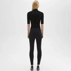 Theory Skinny Pant In Compact Knit Jersey-Women Pants