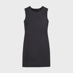 Theory Sleeveless Fitted Dress In Good Wool-Women Suits|Dresses