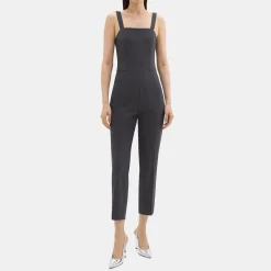 Theory Sleeveless Jumpsuit In Good Wool-Women Suits|Pants