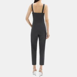 Theory Sleeveless Jumpsuit In Good Wool-Women Suits|Pants