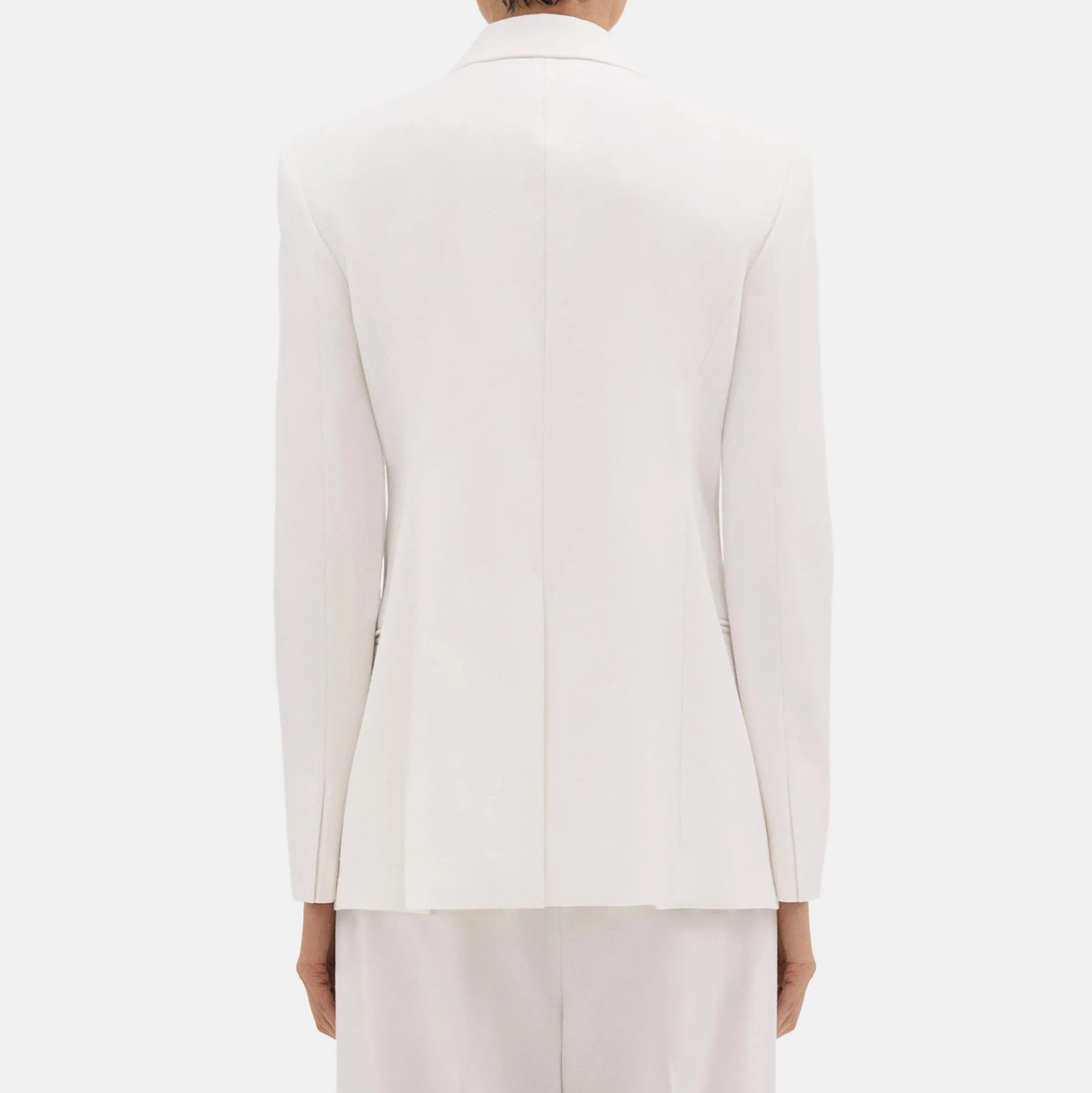 Theory Slim Blazer In Sleek Flannel-Women Suits|Blazers + Jackets