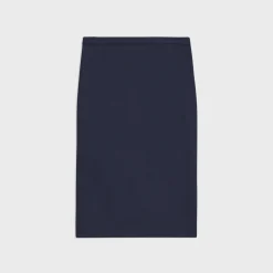 Theory Slim Pencil Skirt In Good Wool-Women Skirts