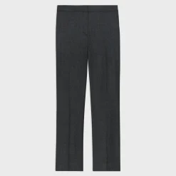 Theory Slim-Straight Pant In Melange Sleek Flannel-Women Suits|Pants