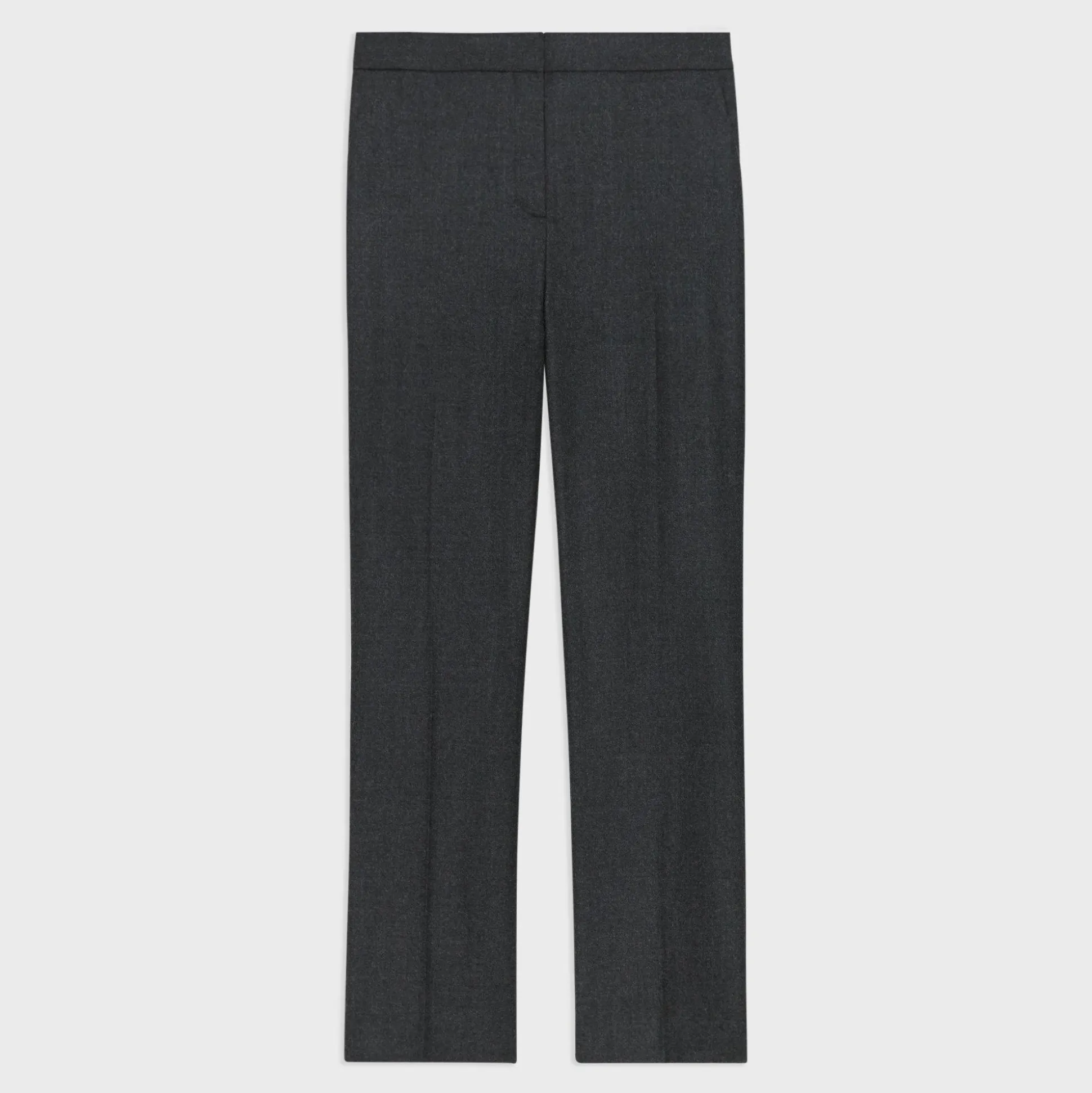 Theory Slim-Straight Pant In Melange Sleek Flannel-Women Suits|Pants