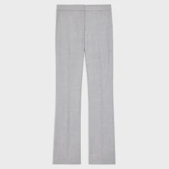 Theory Slim-Straight Pant In Melange Sleek Flannel-Women Suits|Pants