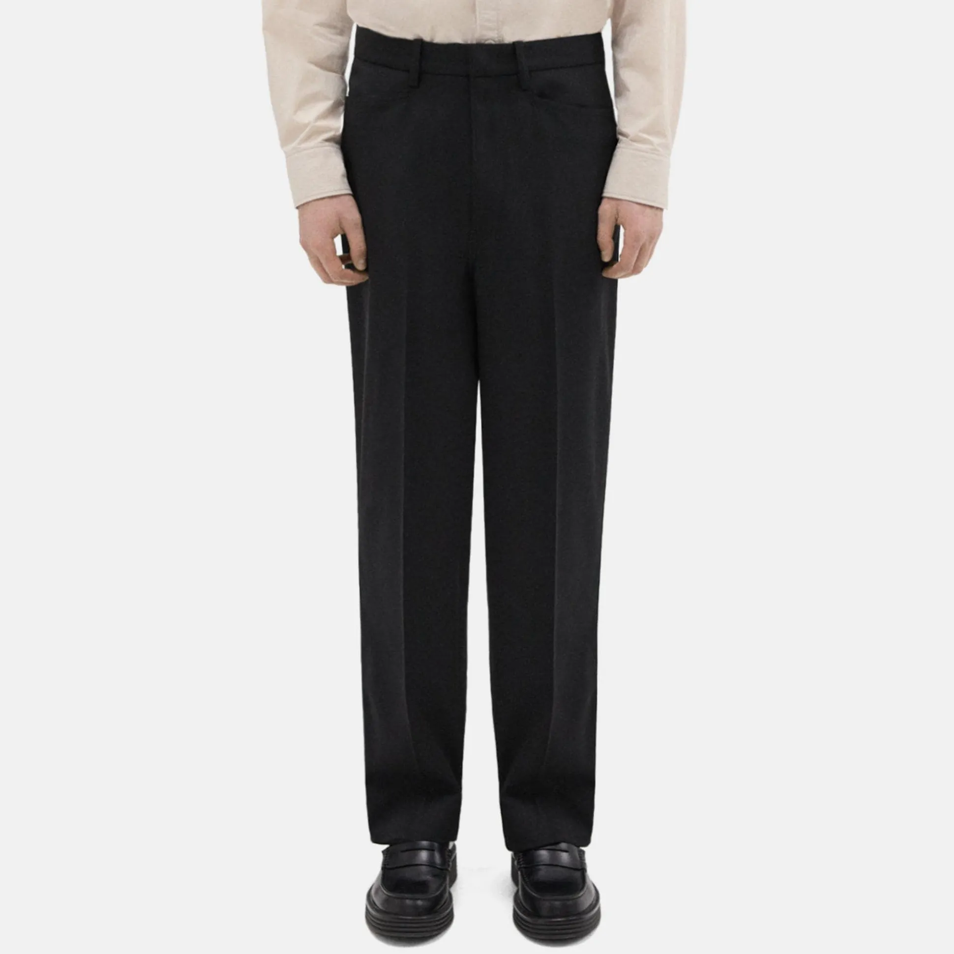 Theory Slim-Straight Wool Gabardine Pant-Men Pants