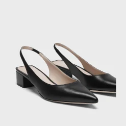Theory Slingback Pump In Leather-Women Shoes