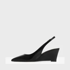 Theory Slingback Wedge In Leather-Women Shoes