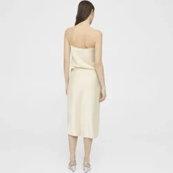 Theory Slip Skirt In Satin-Women Skirts