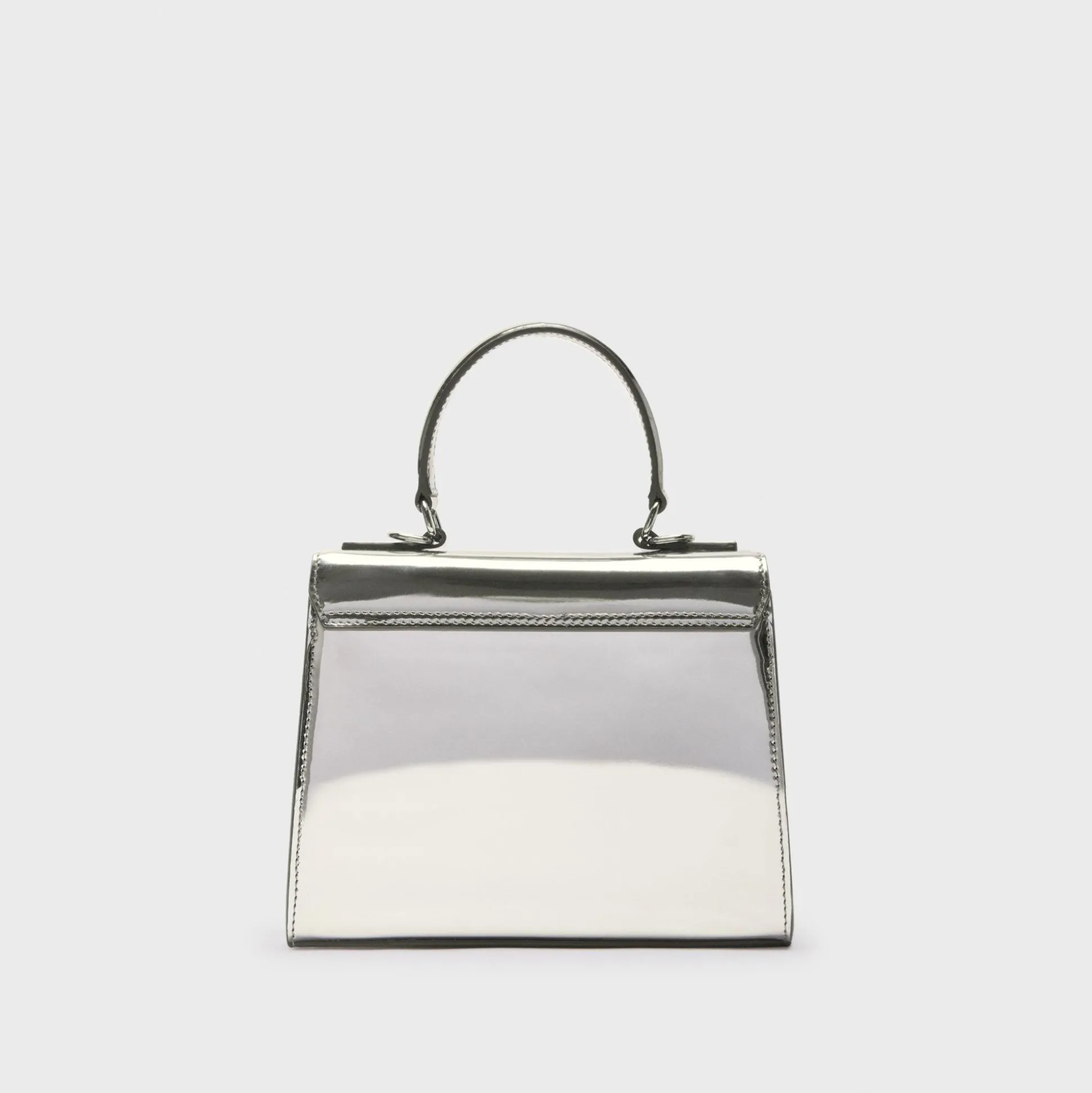 Theory Small Top Handle Bag In Metallic Leather-Women Bags