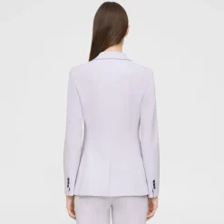 Theory Staple Blazer In Admiral Crepe-Women Blazers + Jackets
