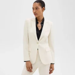 Theory Staple Blazer In Admiral Crepe-Women Suits|Blazers + Jackets