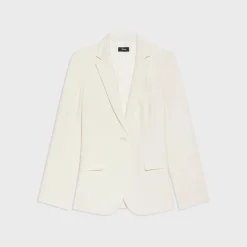 Theory Staple Blazer In Admiral Crepe-Women Suits|Blazers + Jackets