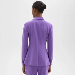 Theory Staple Blazer In Admiral Crepe-Women Suits|Blazers + Jackets