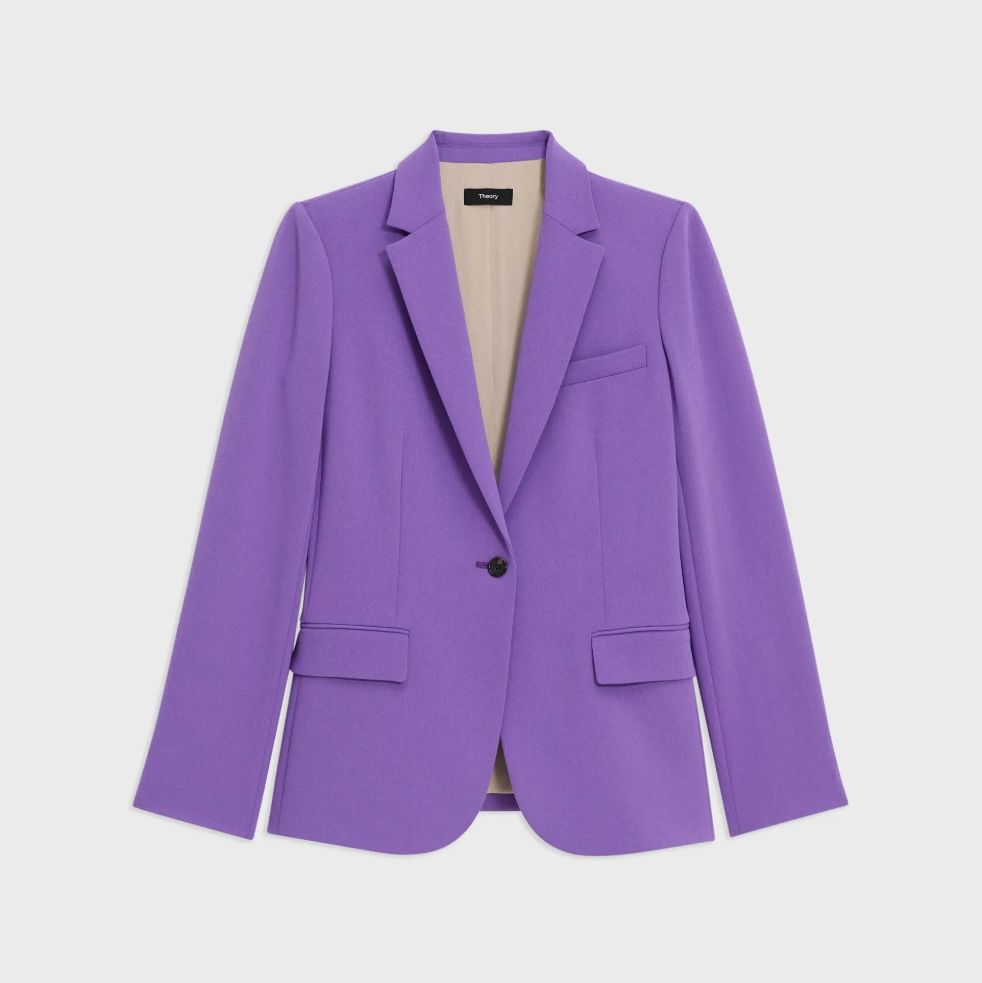 Theory Staple Blazer In Admiral Crepe-Women Suits|Blazers + Jackets