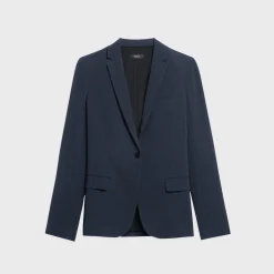 Theory Staple Blazer In Admiral Crepe-Women Suits|Blazers + Jackets