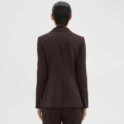 Theory Staple Blazer In Admiral Crepe-Women Suits|Blazers + Jackets