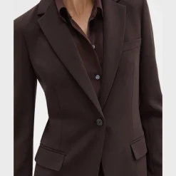 Theory Staple Blazer In Admiral Crepe-Women Suits|Blazers + Jackets