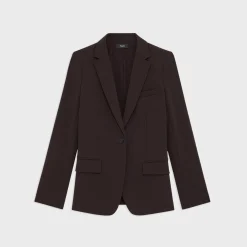 Theory Staple Blazer In Admiral Crepe-Women Suits|Blazers + Jackets