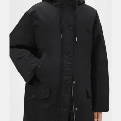 Theory Straight Parka In Recycled Nylon-Women Outerwear