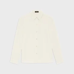 Theory Straight Shirt In Admiral Crepe-Women Tops