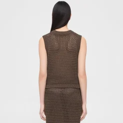 Theory Sweater Vest In Pima Cotton-Women Sweaters + Cardigans