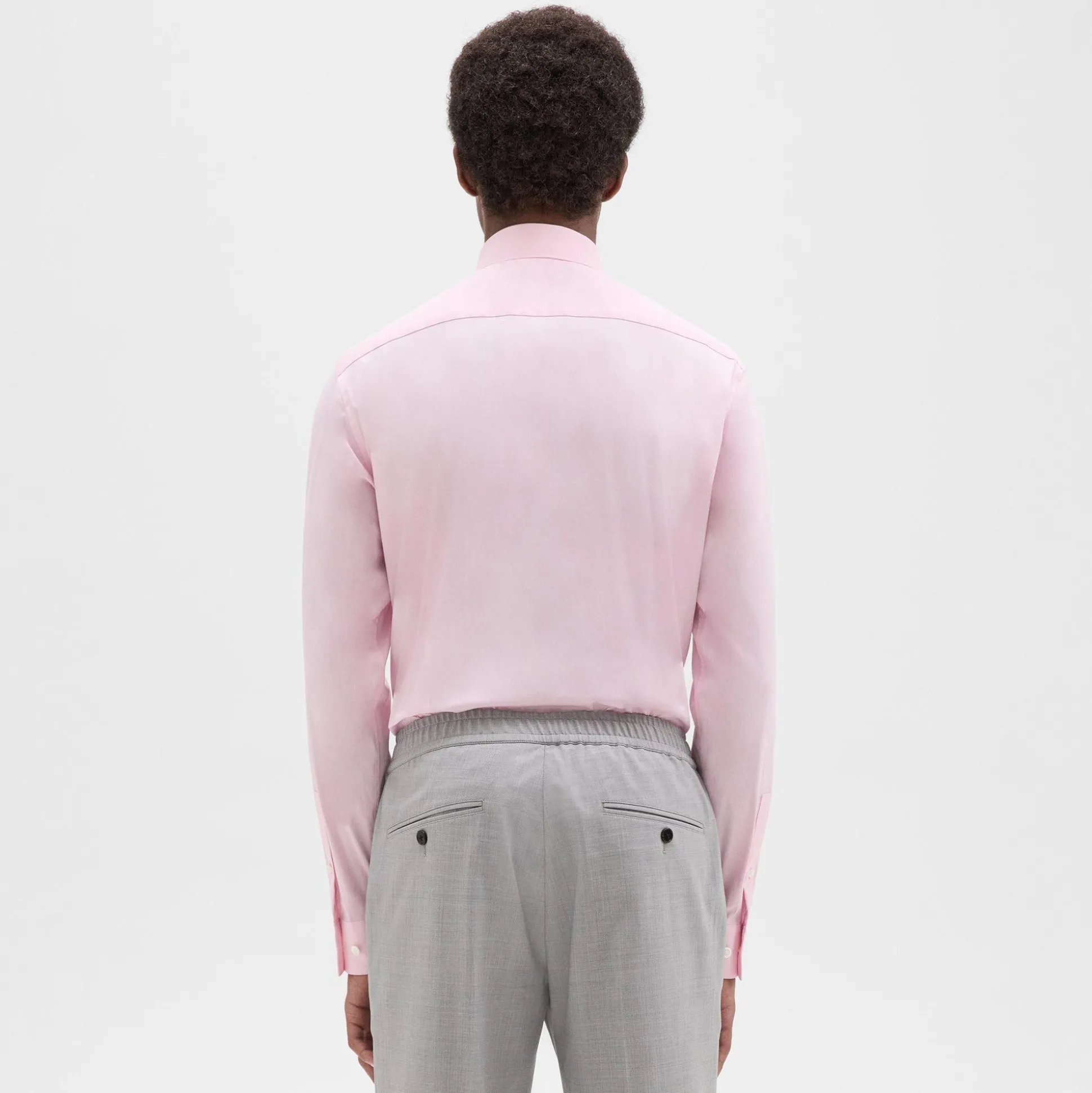 Theory Sylvain Shirt In Good Cotton-Men Shirts