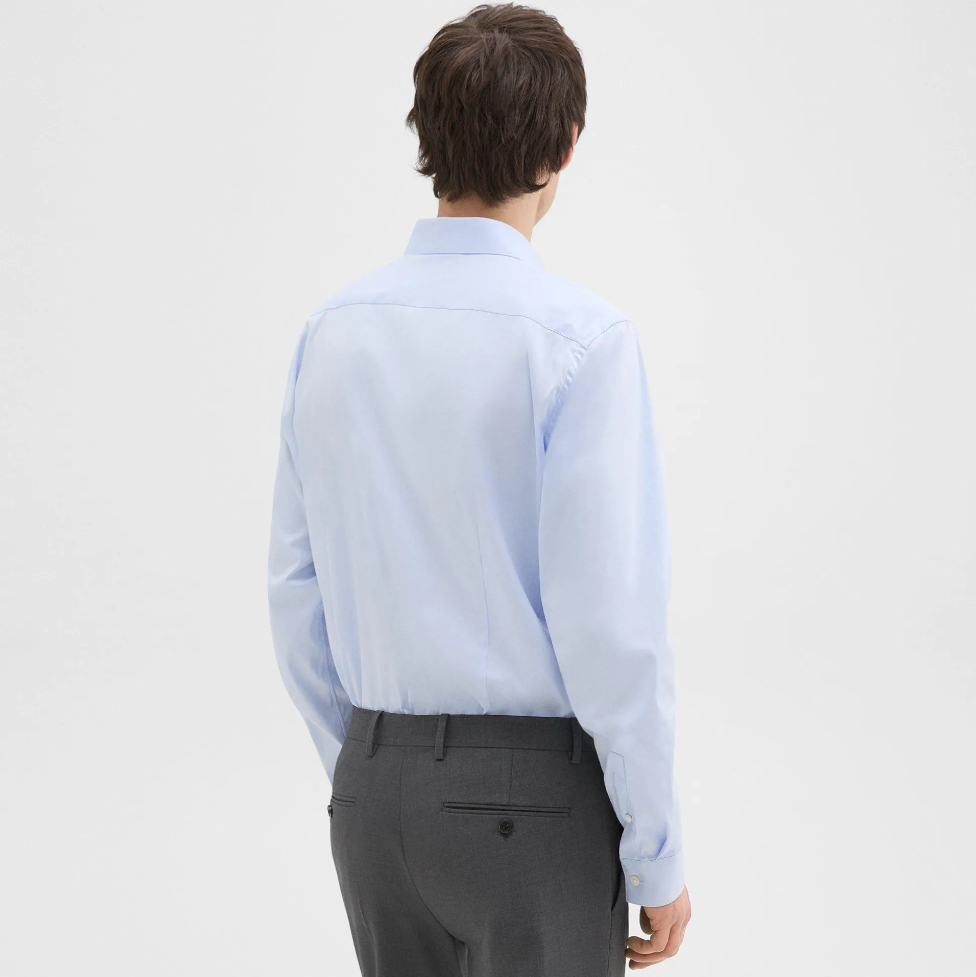 Theory Sylvain Shirt In Good Cotton-Men Shirts