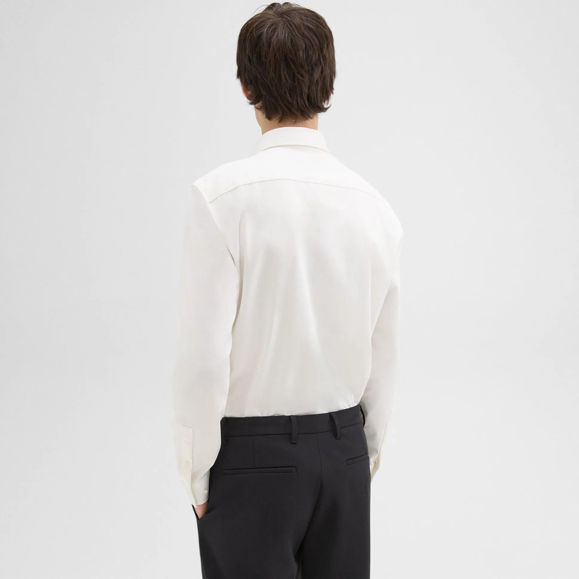 Theory Sylvain Shirt In Structure Knit-Men Shirts