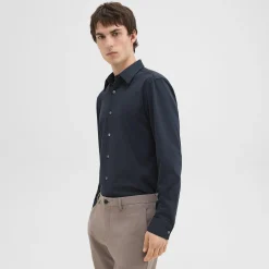 Theory Sylvain Shirt In Structure Knit-Men Shirts