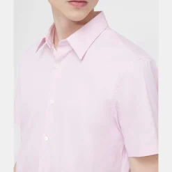 Theory Sylvain Short-Sleeve Shirt In Good Cotton-Men Shirts