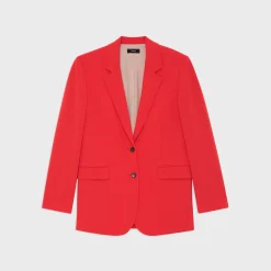 Theory Tailored Slim Blazer In Admiral Crepe-Women Suits|Blazers + Jackets