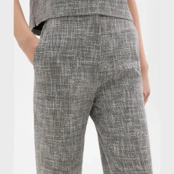 Theory Tapered Slim Pant In Canvas Tweed-Women Pants