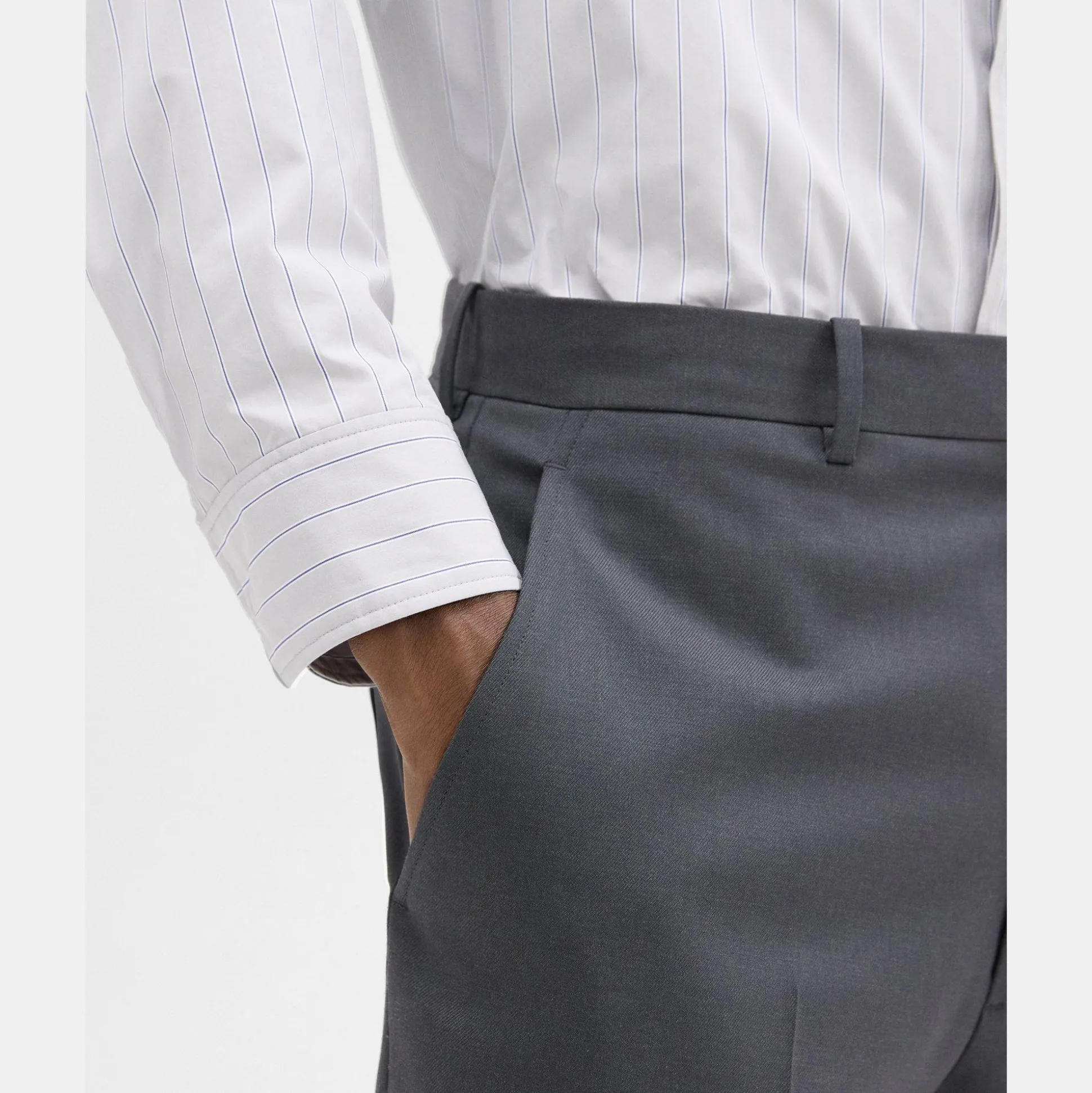 Theory Tapered Wool Gabardine Pant-Men Pants