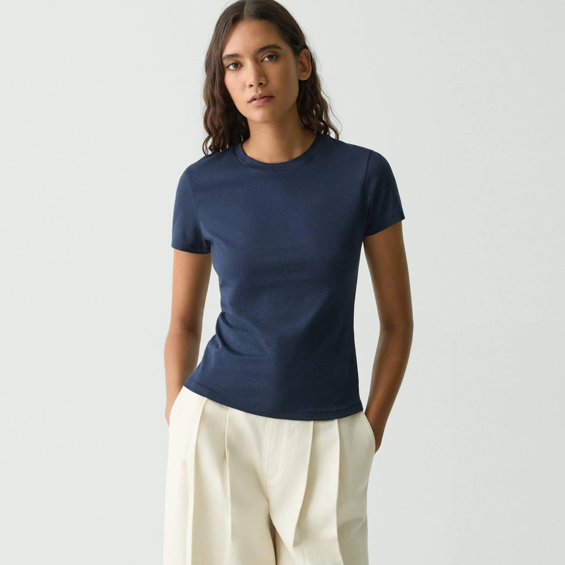 Theory Tiny Tee In Organic Cotton-Women T-Shirts