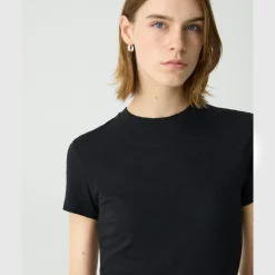 Theory Tiny Tee In Organic Slub Cotton-Women T-Shirts