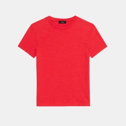 Theory Tiny Tee In Organic Slub Cotton-Women T-Shirts