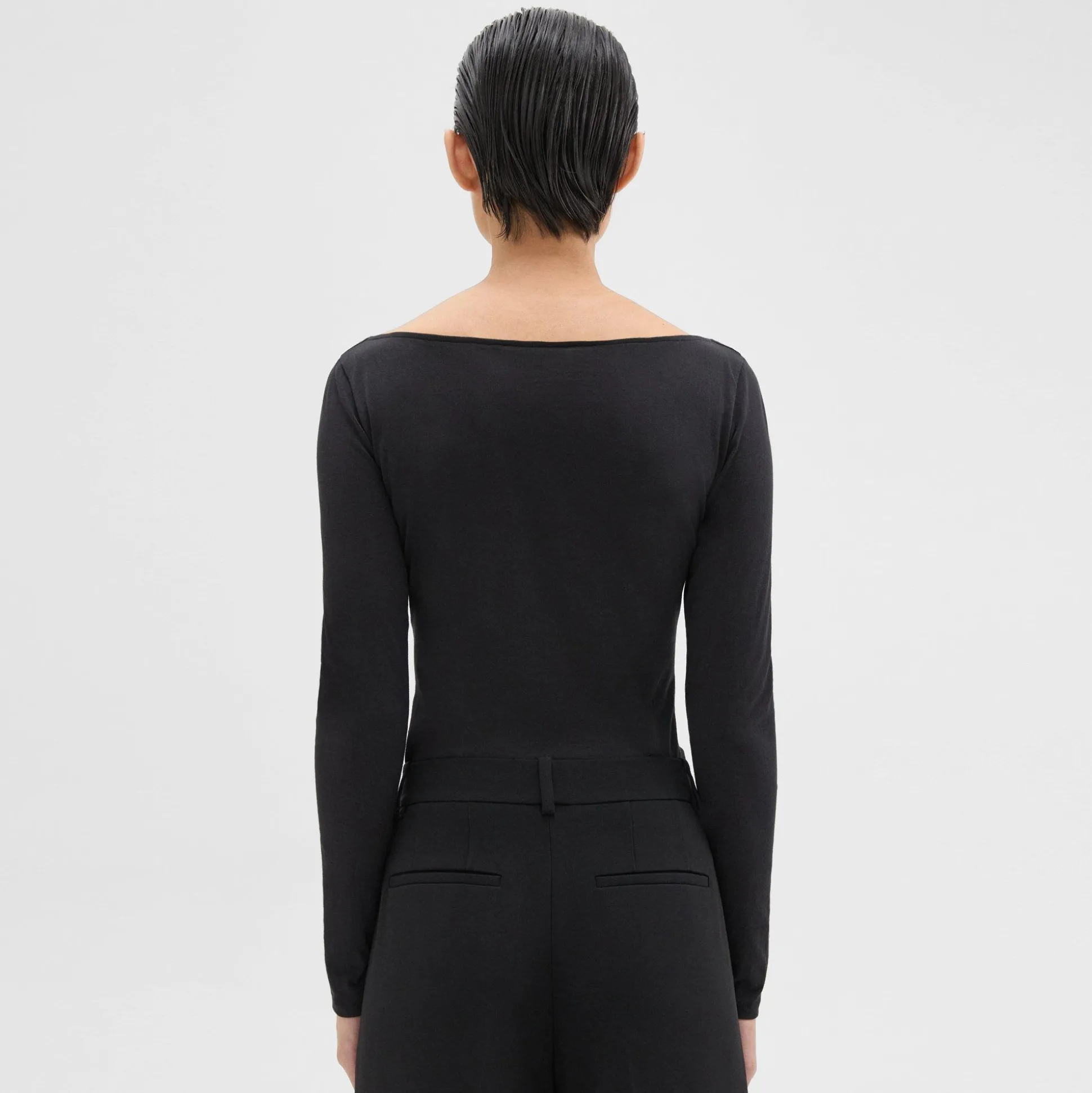 Theory Tiny V-Neck Tee In Organic Cotton-Women T-Shirts